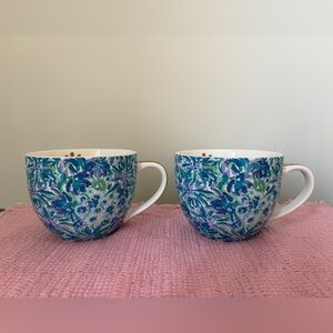 Lilly Pulitzer High Maintenance Set of 2 Ceramic Coffee Mugs